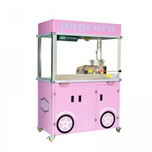 maquina de palomitas de maiz rosa